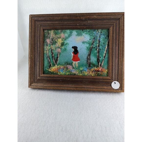 Louis Cardin Lot Of 4 Enamel On Copper Paintings See Photos And Description - Picture 14 of 16